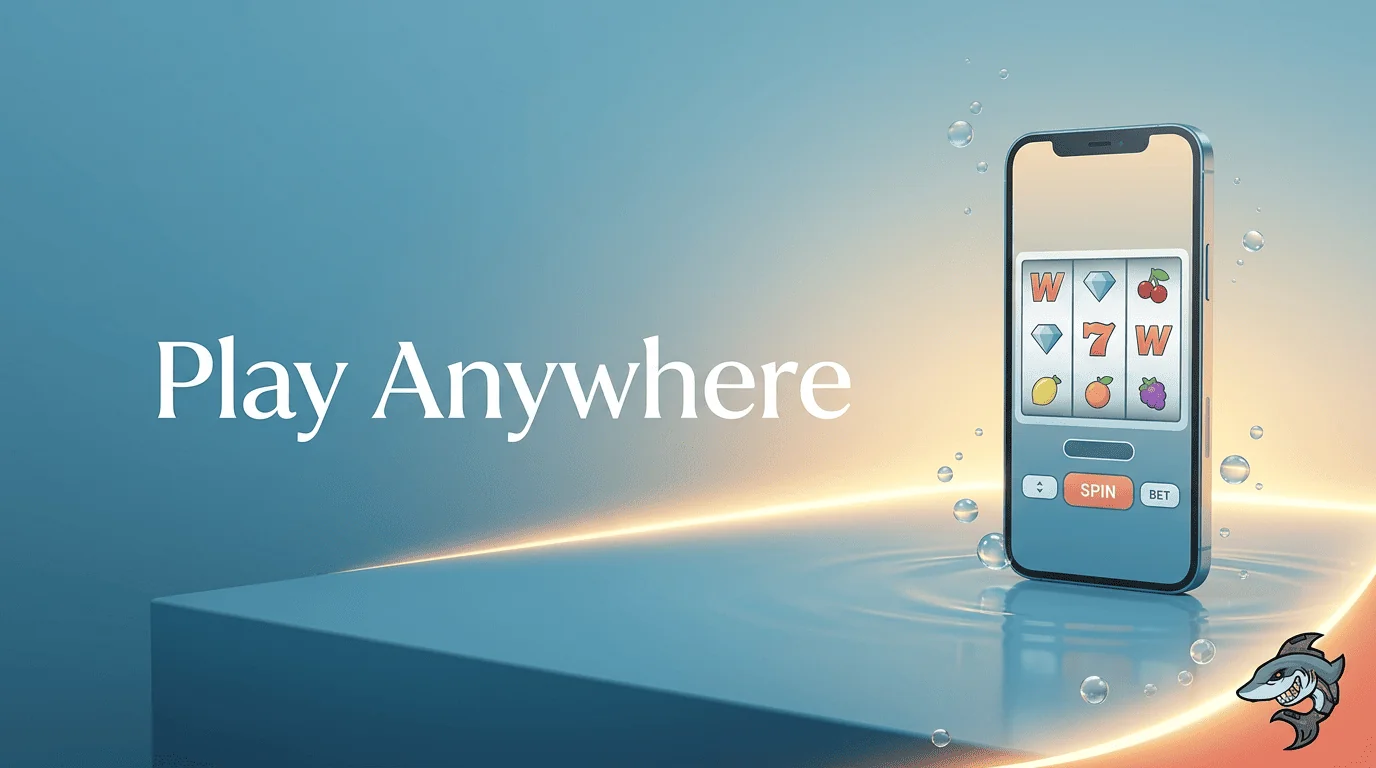 Winshark mobilcasino med spel på smartphone